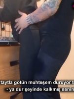Taytla Dayanamadığı Teyzesinin Götüne Yaslayıp Sürtündü