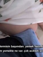 Sikiyle Sürtünen Üvey Anneye Mutfakta Sıkıştırıp Bandırdı